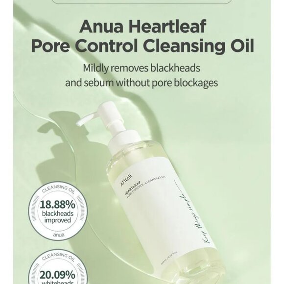 ANUA Heartleaf Pore Control Cleansing Oil 200ML Korean Skin Care Cosmetics Korea - Picture 1 of 8